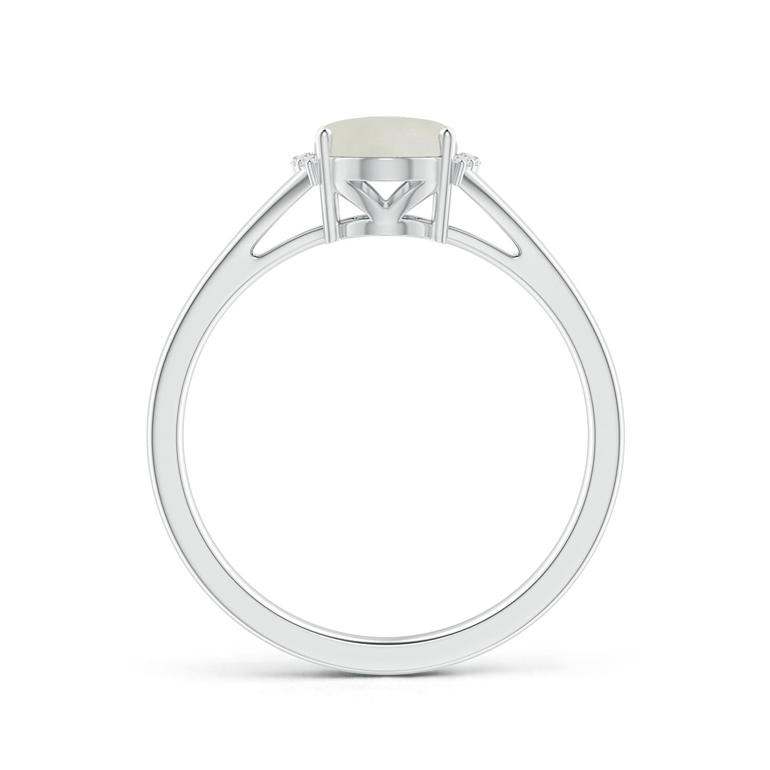 AAA - Moonstone / 1.15 CT / 14 KT White Gold
