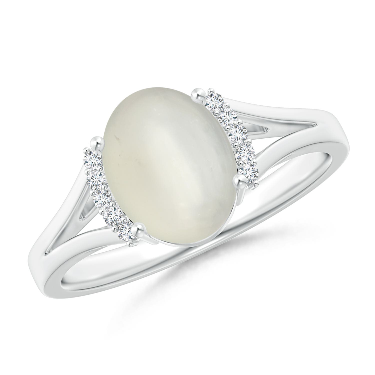 AAA - Moonstone / 1.77 CT / 14 KT White Gold