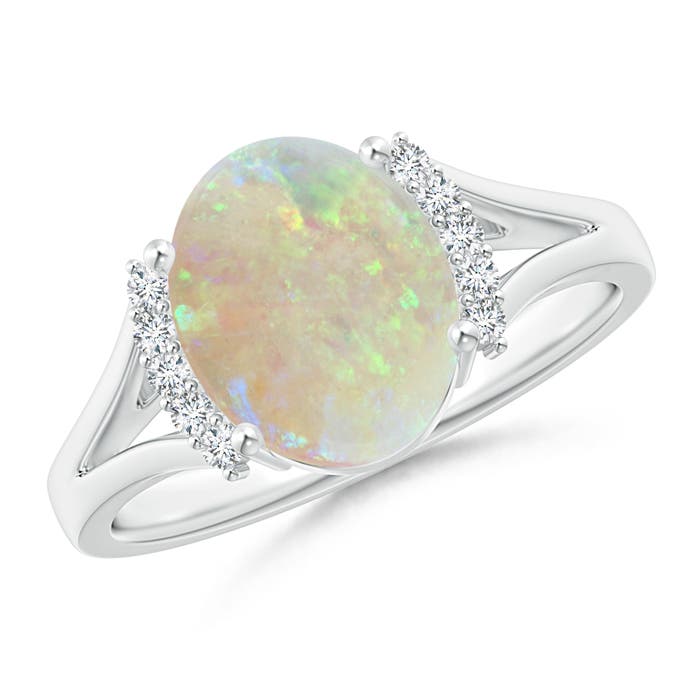 AAA - Opal / 1.55 CT / 14 KT White Gold