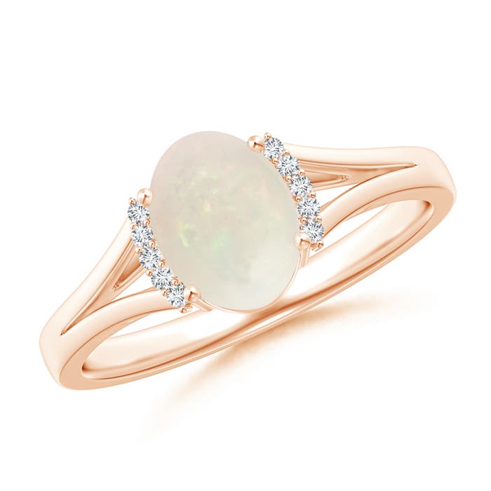 A - Opal / 0.85 CT / 14 KT Rose Gold