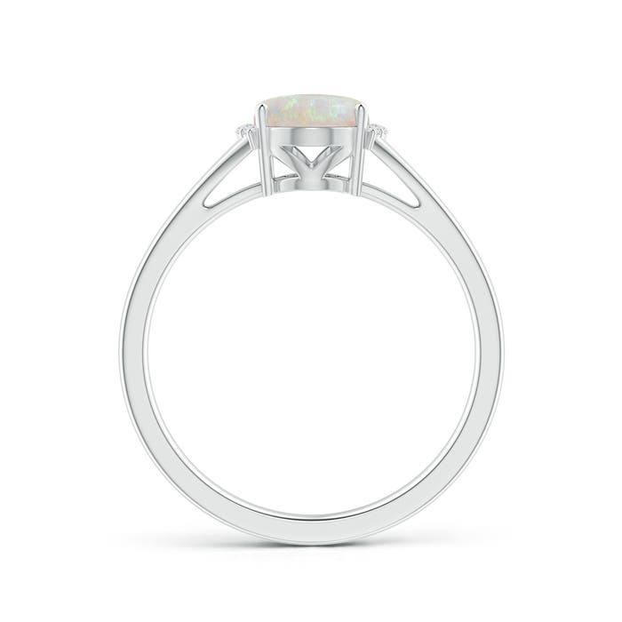 AA - Opal / 0.85 CT / 14 KT White Gold