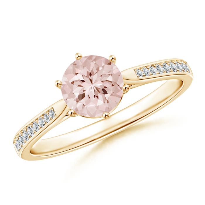 AA - Morganite / 0.81 CT / 14 KT Yellow Gold