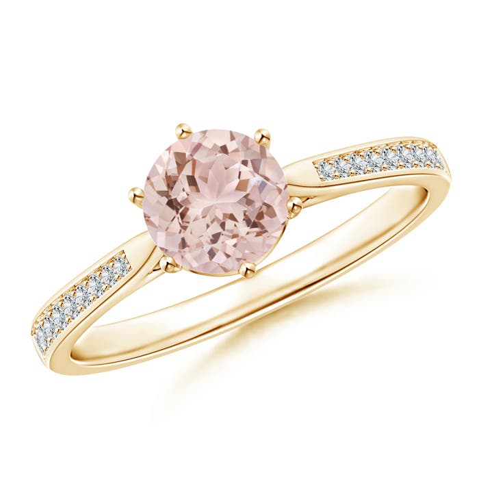 AAA - Morganite / 0.81 CT / 14 KT Yellow Gold