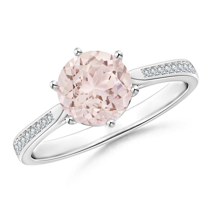 A - Morganite / 1.21 CT / 14 KT White Gold