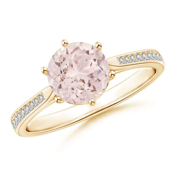 A - Morganite / 1.21 CT / 14 KT Yellow Gold