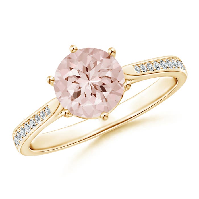 AA - Morganite / 1.21 CT / 14 KT Yellow Gold