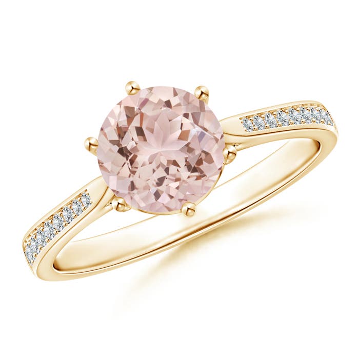 AAA - Morganite / 1.21 CT / 14 KT Yellow Gold