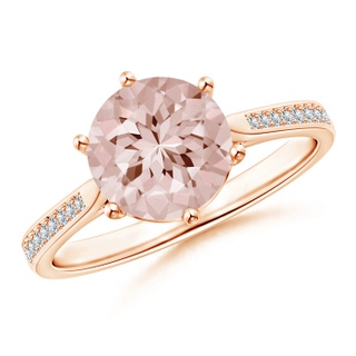 Round AA Morganite