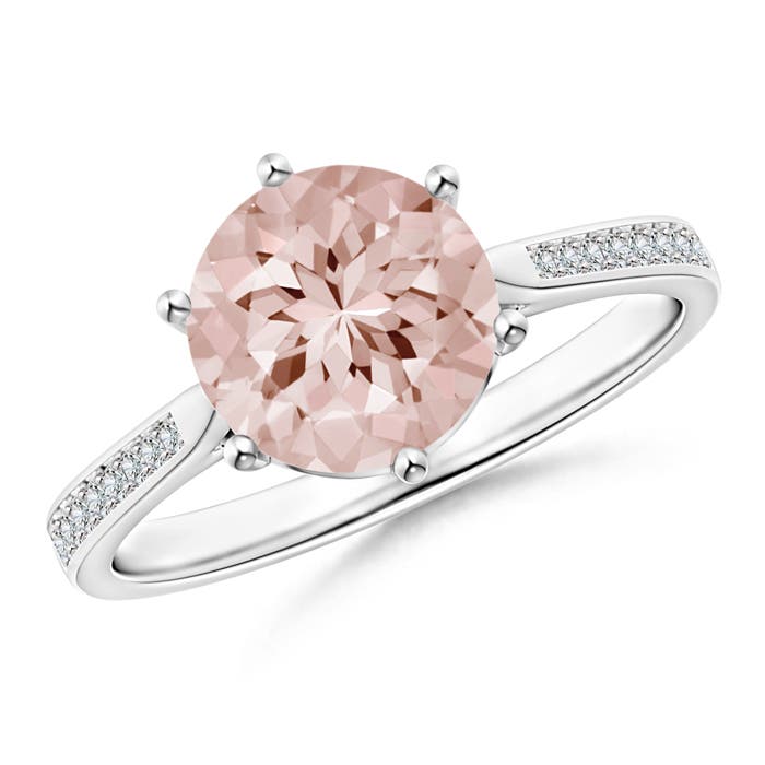 AA - Morganite / 1.76 CT / 14 KT White Gold