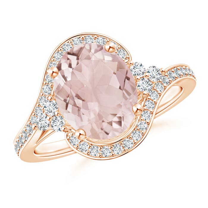 A - Morganite / 2.87 CT / 14 KT Rose Gold