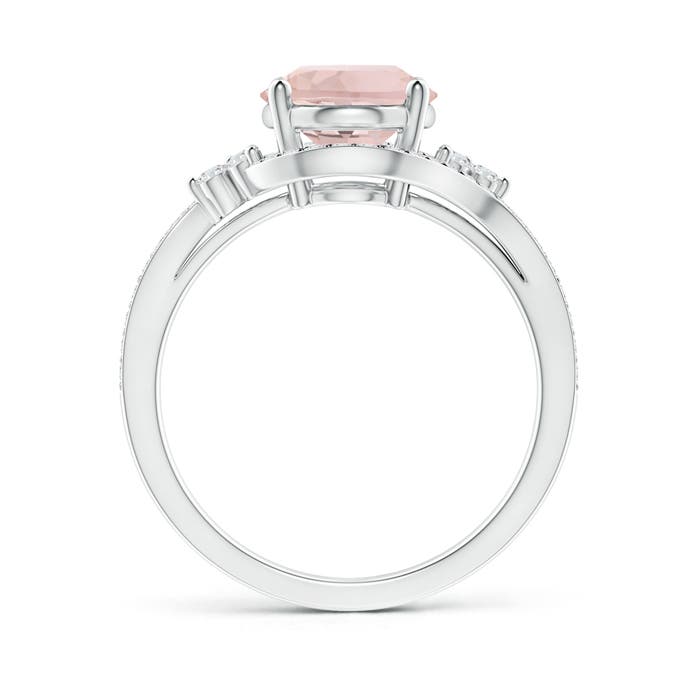 A - Morganite / 2.87 CT / 14 KT White Gold