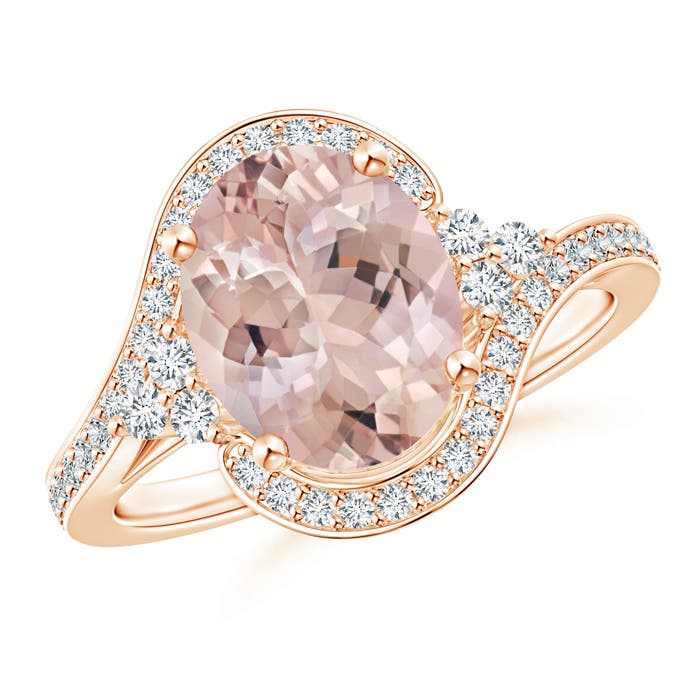 AA - Morganite / 2.87 CT / 14 KT Rose Gold