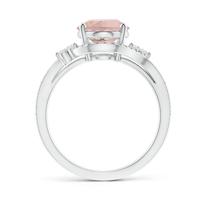 AA - Morganite / 2.87 CT / 14 KT White Gold