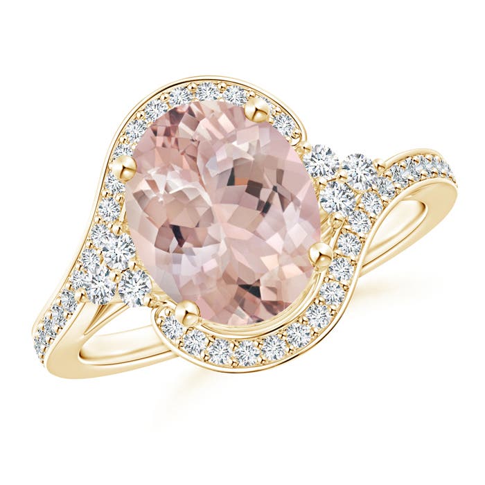 AA - Morganite / 2.87 CT / 14 KT Yellow Gold