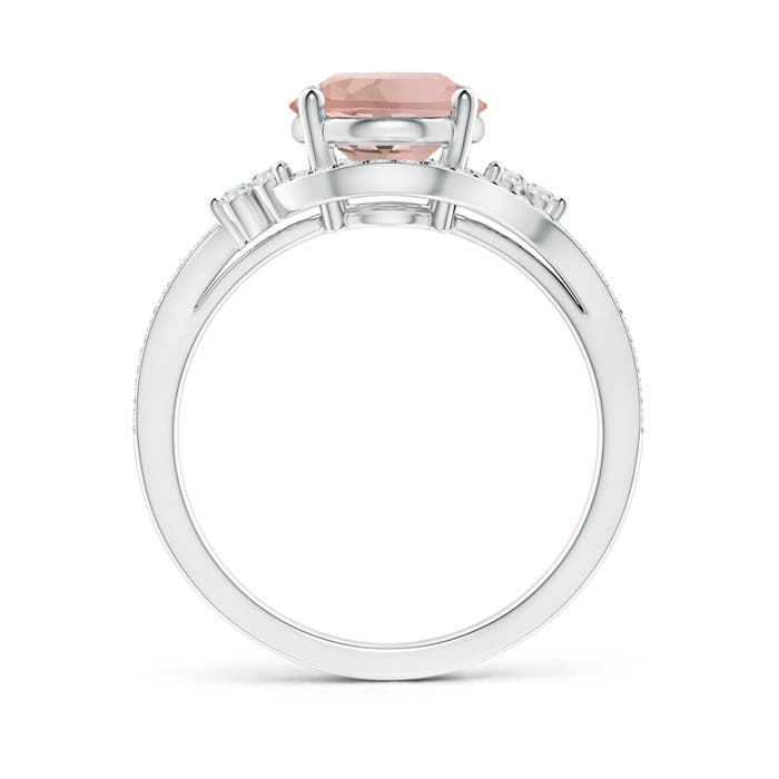 AAA - Morganite / 2.87 CT / 14 KT White Gold