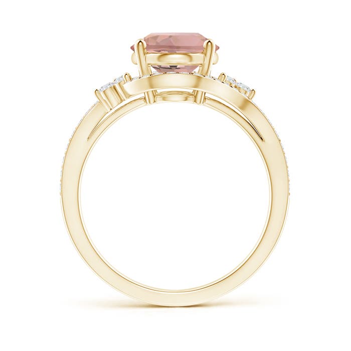 AAAA - Morganite / 2.87 CT / 14 KT Yellow Gold