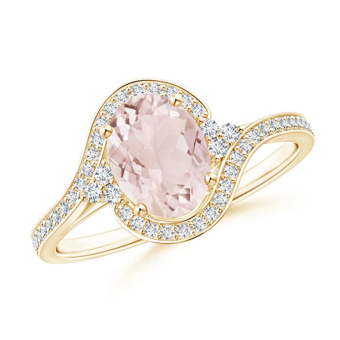 A - Morganite / 1.31 CT / 14 KT Yellow Gold