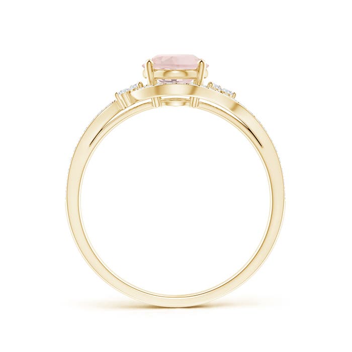 A - Morganite / 1.31 CT / 14 KT Yellow Gold