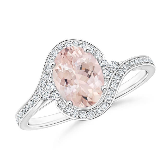 AA - Morganite / 1.31 CT / 14 KT White Gold