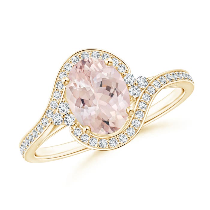 AA - Morganite / 1.31 CT / 14 KT Yellow Gold