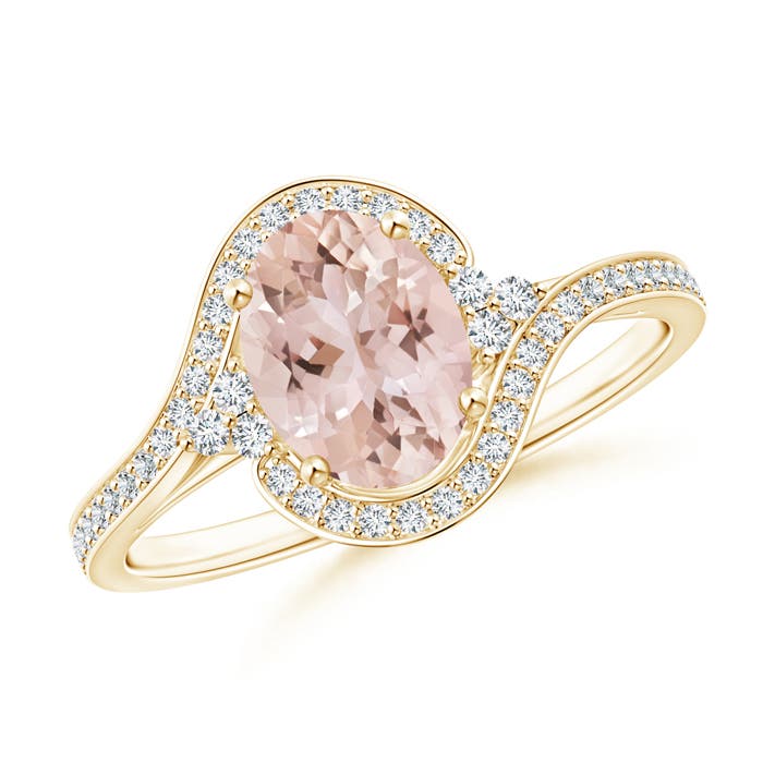 AAA - Morganite / 1.31 CT / 14 KT Yellow Gold