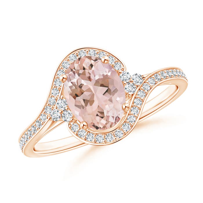 AAAA - Morganite / 1.31 CT / 14 KT Rose Gold