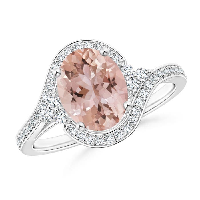 AAA - Morganite / 1.94 CT / 14 KT White Gold