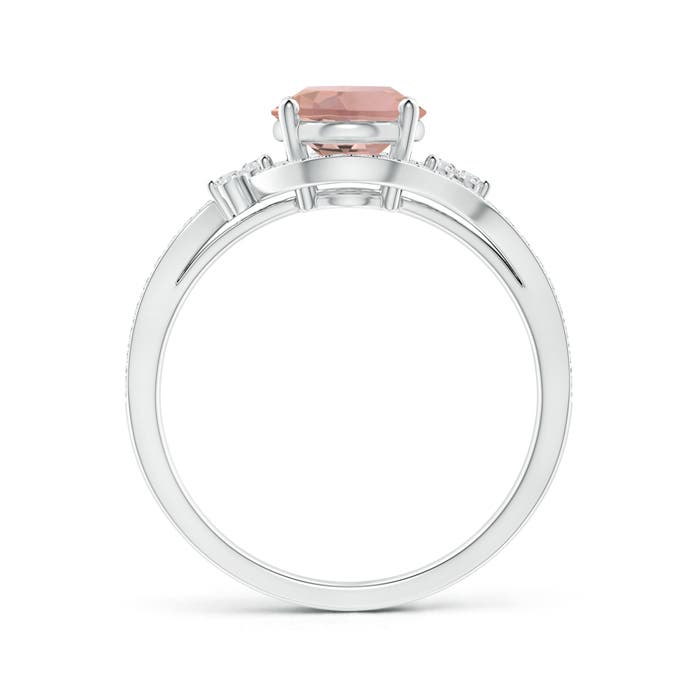 AAAA - Morganite / 1.94 CT / 14 KT White Gold