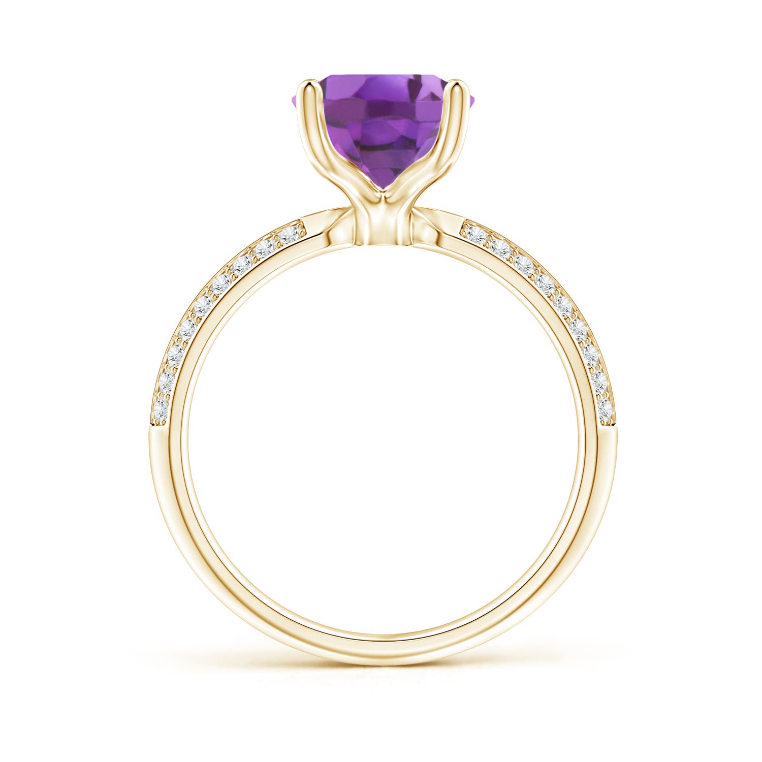 A - Amethyst / 2.5 CT / 14 KT Yellow Gold