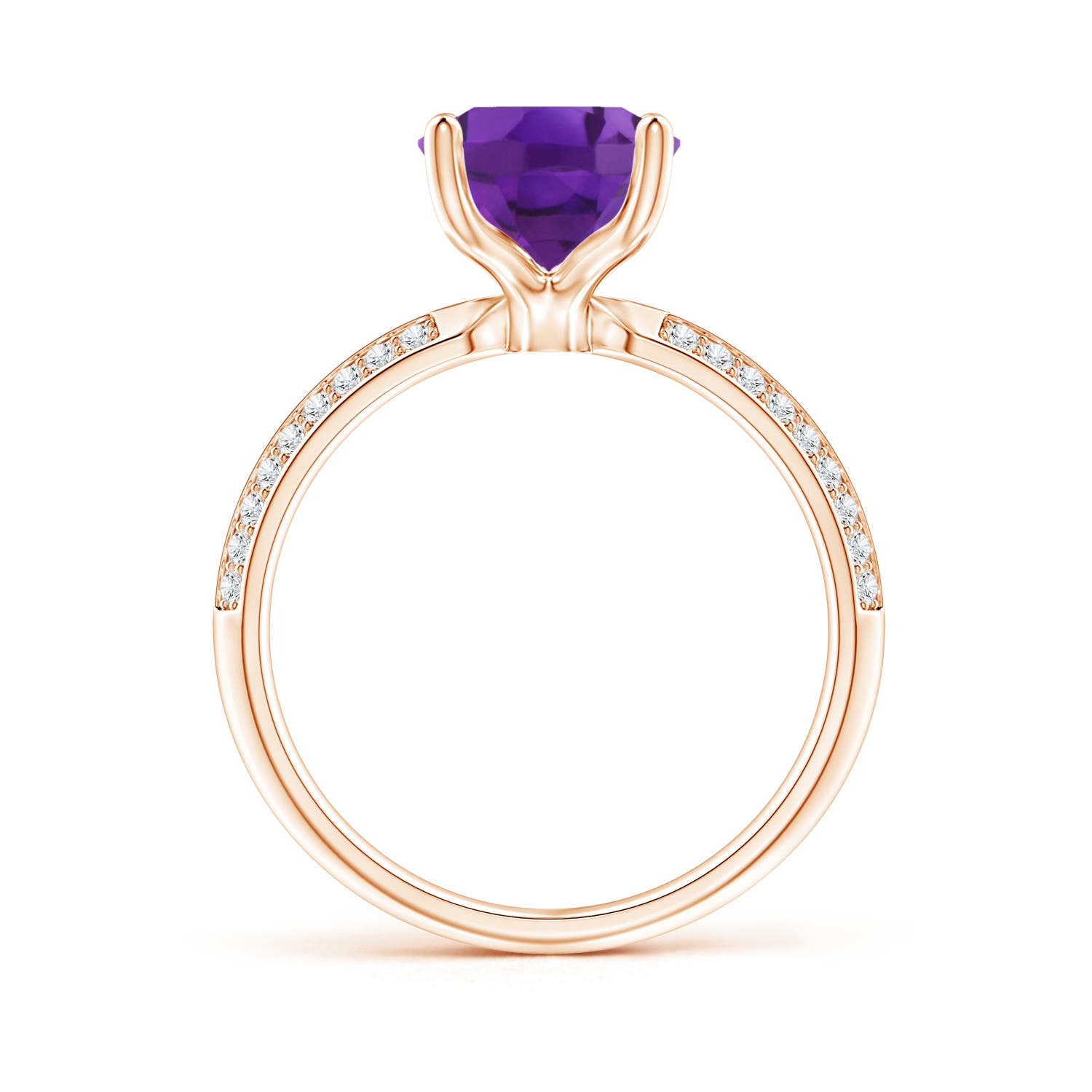 AAA - Amethyst / 2.5 CT / 14 KT Rose Gold