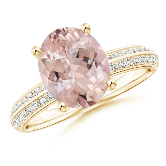 AA - Morganite / 2.72 CT / 14 KT Yellow Gold