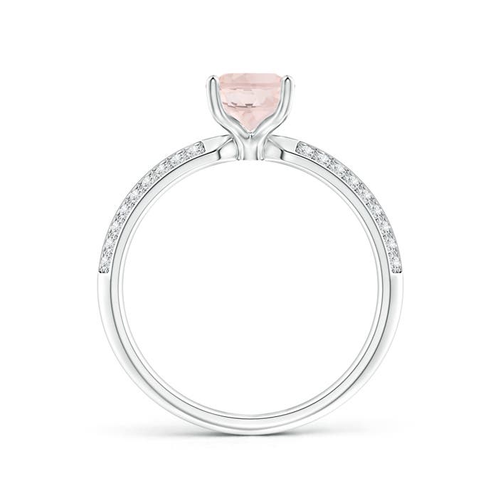 A - Morganite / 1.32 CT / 14 KT White Gold