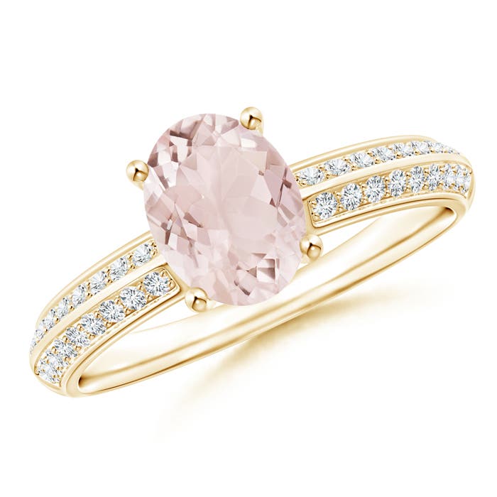 A - Morganite / 1.32 CT / 14 KT Yellow Gold