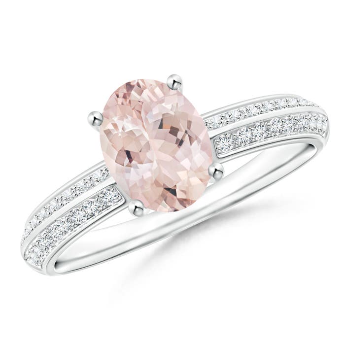 AA - Morganite / 1.32 CT / 14 KT White Gold