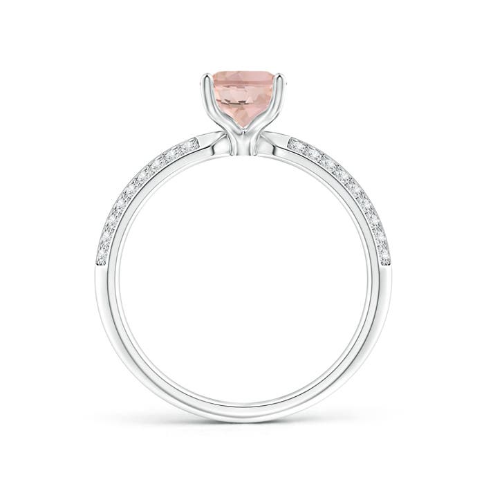 AAAA - Morganite / 1.32 CT / 14 KT White Gold