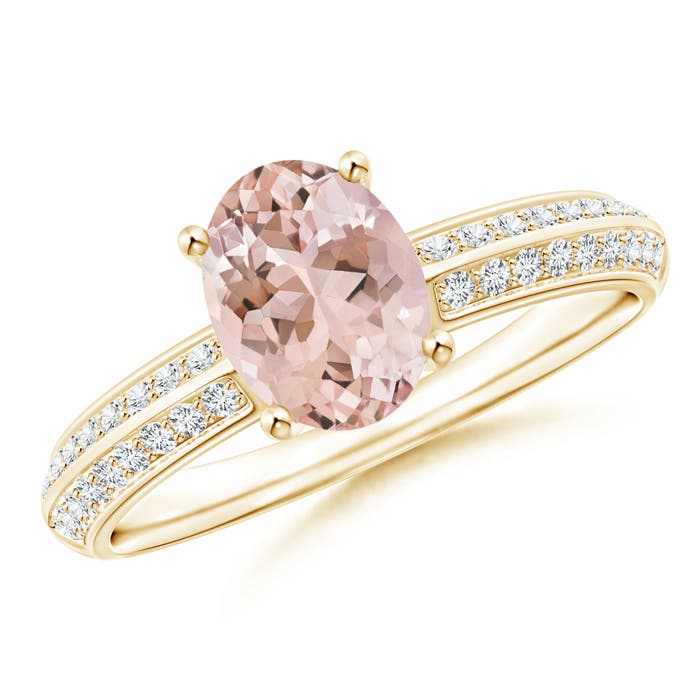 AAAA - Morganite / 1.32 CT / 14 KT Yellow Gold