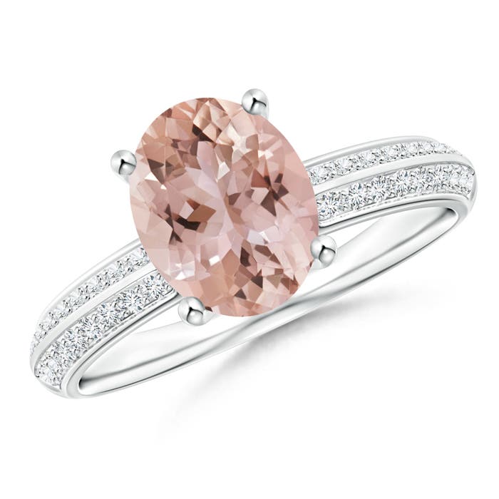 AAA - Morganite / 1.87 CT / 14 KT White Gold