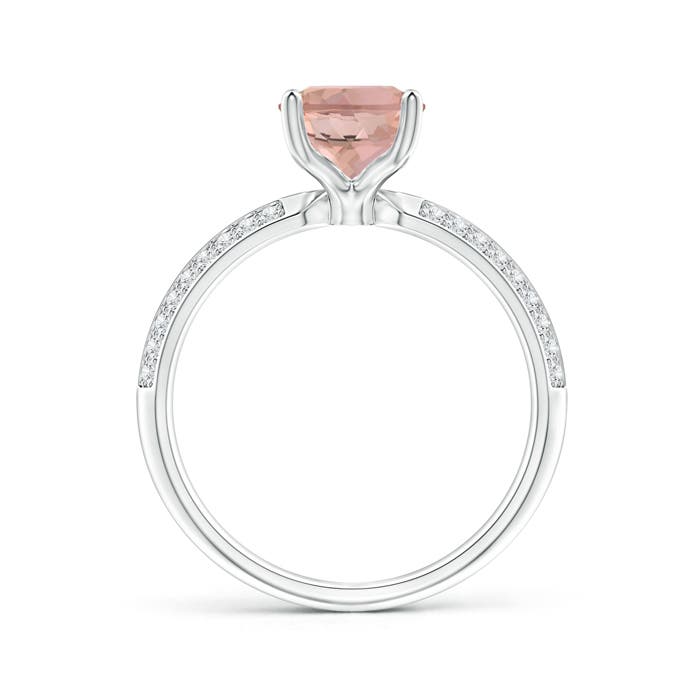 AAAA - Morganite / 1.87 CT / 14 KT White Gold