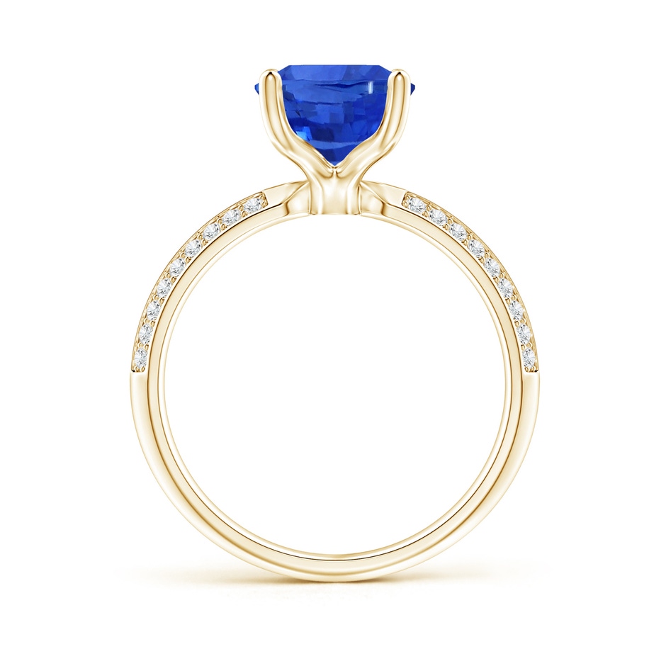 10.04x7.99x5.05mm AAAA GIA Certified Classic Oval Blue Sapphire Knife Edge Ring in Yellow Gold side 199