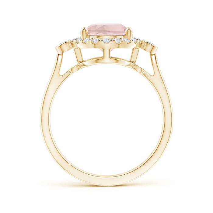 A - Morganite / 2.77 CT / 14 KT Yellow Gold