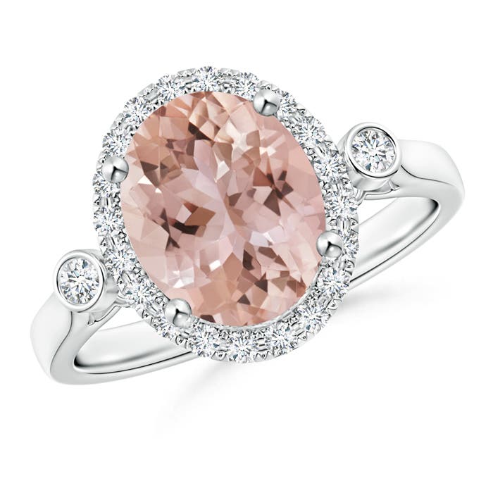 AAA - Morganite / 2.77 CT / 14 KT White Gold