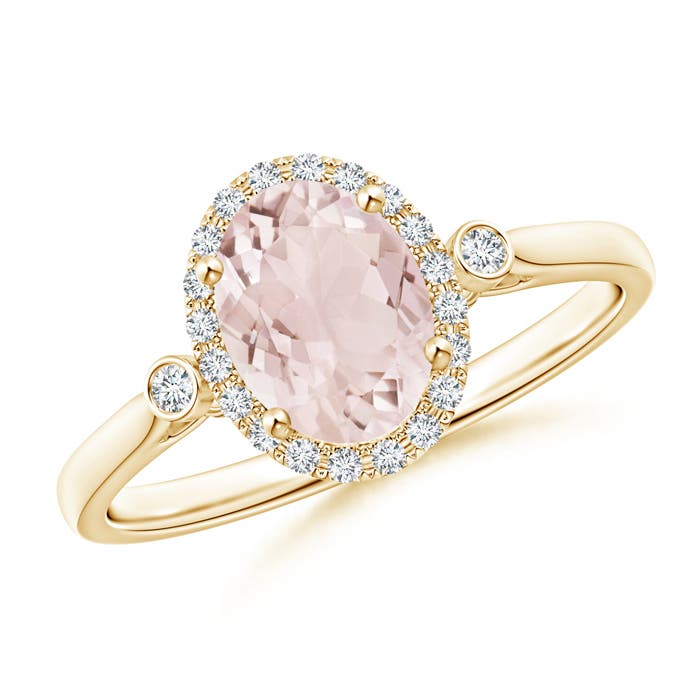 A - Morganite / 1.23 CT / 14 KT Yellow Gold