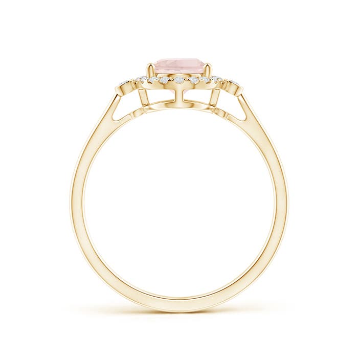 A - Morganite / 1.23 CT / 14 KT Yellow Gold