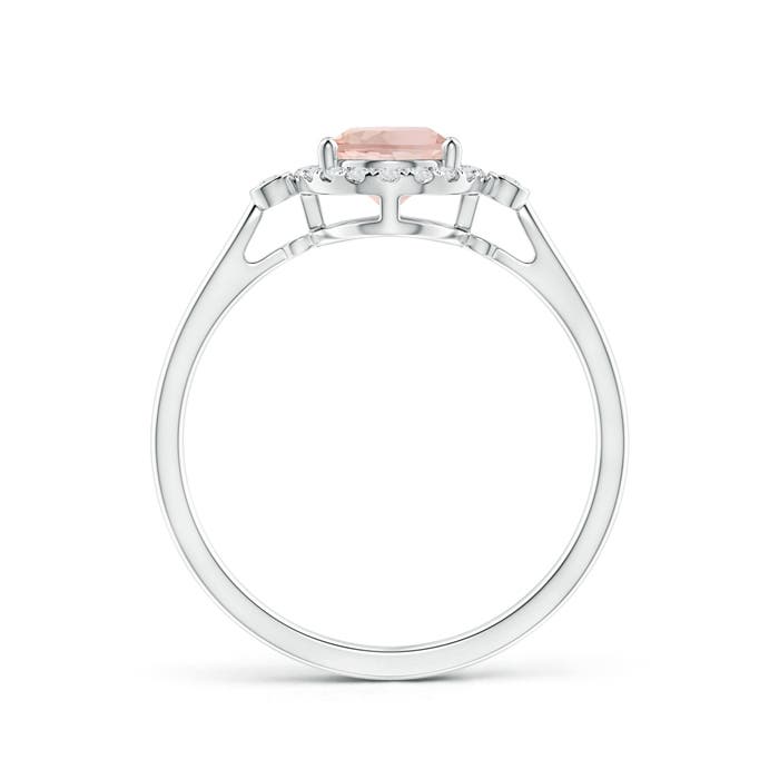 AAA - Morganite / 1.23 CT / 14 KT White Gold