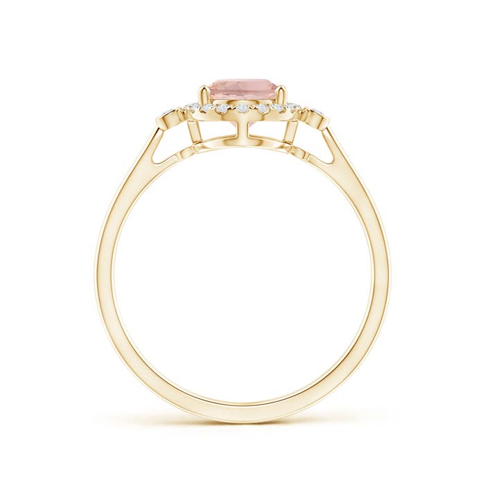 AAAA - Morganite / 1.23 CT / 14 KT Yellow Gold