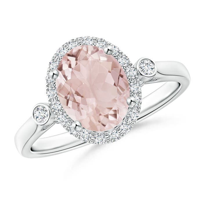 A - Morganite / 1.86 CT / 14 KT White Gold