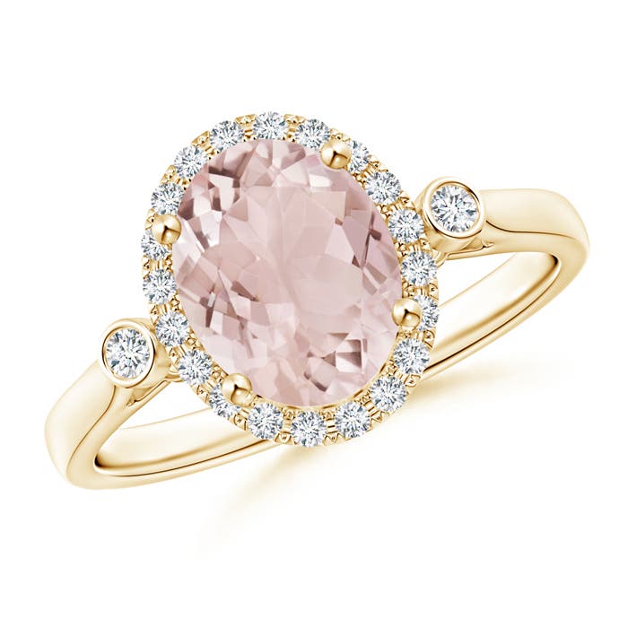 A - Morganite / 1.86 CT / 14 KT Yellow Gold