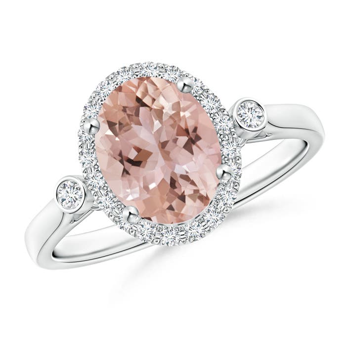 AAA - Morganite / 1.86 CT / 14 KT White Gold