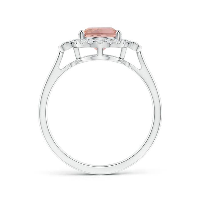 AAAA - Morganite / 1.86 CT / 14 KT White Gold