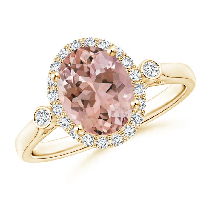 AAAA - Morganite / 1.86 CT / 14 KT Yellow Gold